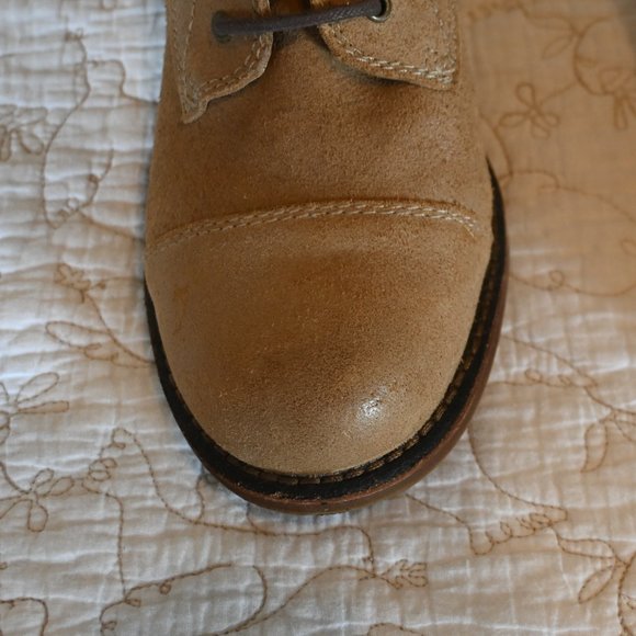 Rocket Dog Max Suede Biker Cognac Tan Lace Up Buckle Women Ankle Boots Sz 10 M - Picture 6 of 8